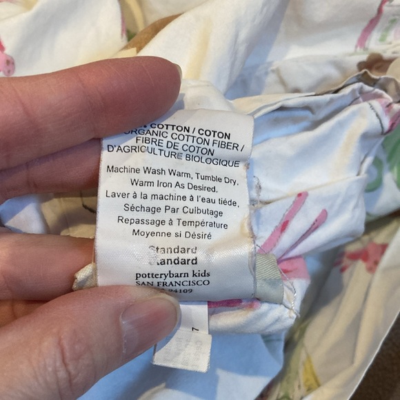 POTTERY BARN KIDS *Standard* Pillowcase Book Lover Animals Whimsical Organic - Picture 4 of 5